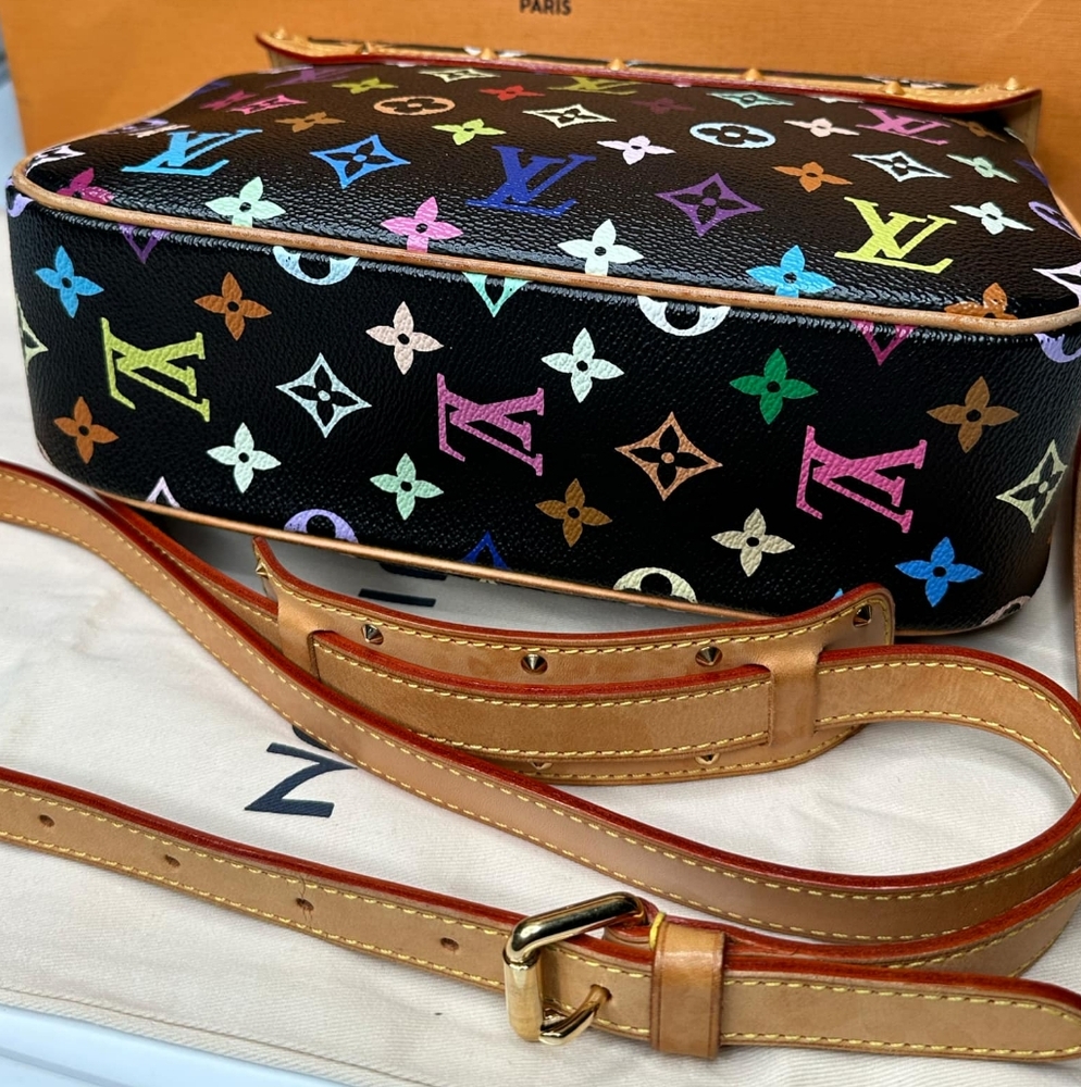 Louis Vuitton Black Multicolor Sologne Women's Bag - Picture 4 of 14